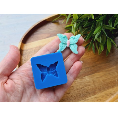 Silicone mold, Butterfly, style 5, ~ 2.7*3.2 cm, H:0.6 cm