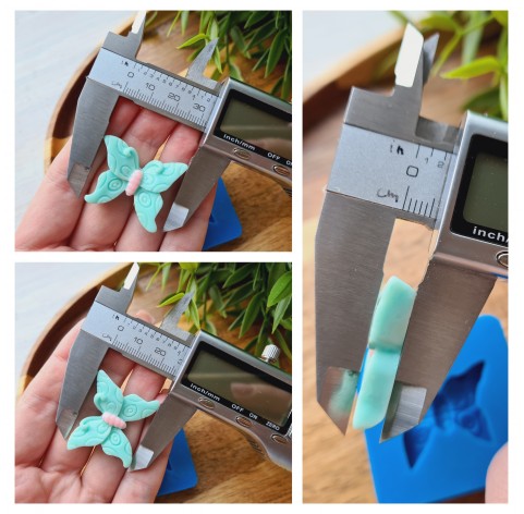 Silicone mold, Butterfly, style 5, ~ 2.7*3.2 cm, H:0.6 cm