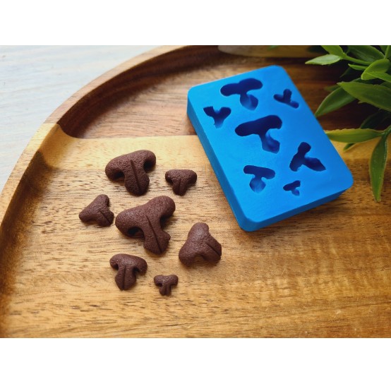 Silicone mold, Cat nose, style 2, 7 elements, ~ 0.5-1.9 cm, H:0.3-0.8 cm