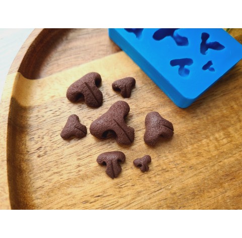 Silicone mold, Cat nose, style 2, 7 elements, ~ 0.5-1.9 cm, H:0.3-0.8 cm