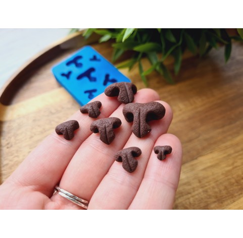 Silicone mold, Cat nose, style 2, 7 elements, ~ 0.5-1.9 cm, H:0.3-0.8 cm