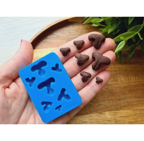 Silicone mold, Cat nose, style 2, 7 elements, ~ 0.5-1.9 cm, H:0.3-0.8 cm