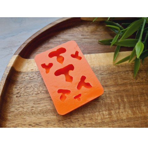 Silicone mold, Cat nose, style 2, 7 elements, ~ 0.5-1.9 cm, H:0.3-0.8 cm