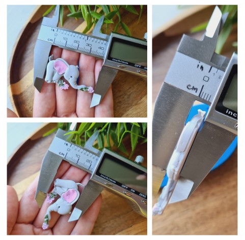 Silicone mold, Elephant, style 2, ~ 2.3*4.1 cm, H:0.5 cm