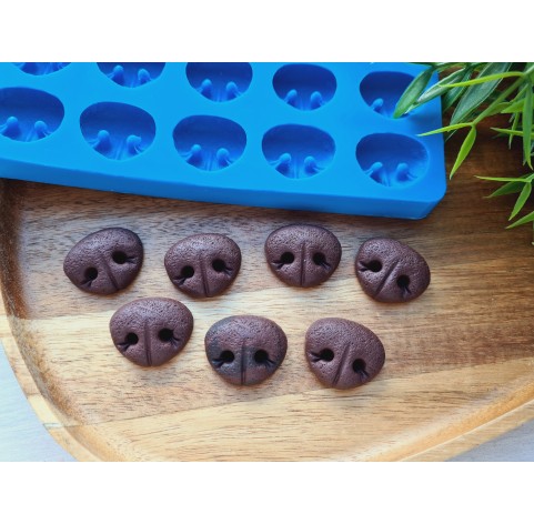 Silicone mold, Dog nose, style 5, 20 elements, ~ 2.2*2.5 cm, H:0.8 cm