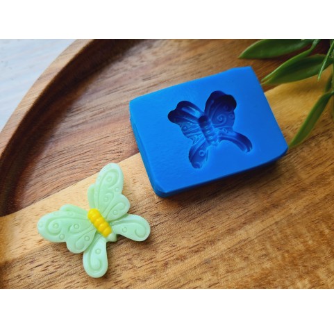 Silicone mold, Butterfly, style 6, ~ 2.2*2.8 cm, H:0.7 cm