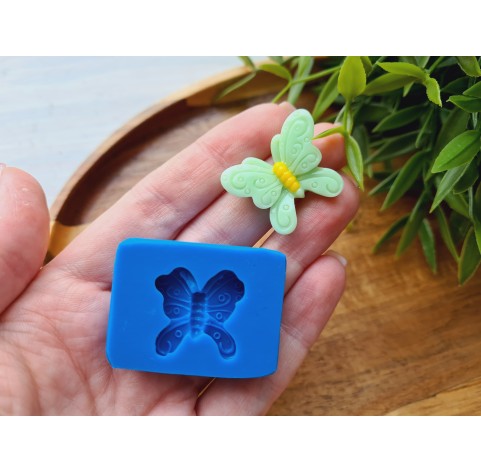 Silicone mold, Butterfly, style 6, ~ 2.2*2.8 cm, H:0.7 cm