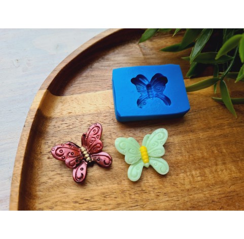 Silicone mold, Butterfly, style 6, ~ 2.2*2.8 cm, H:0.7 cm