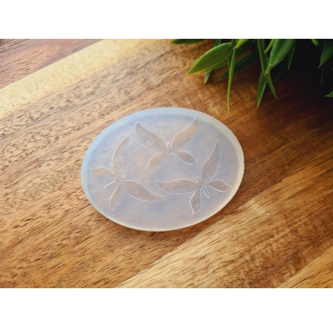Silicone mold, Butterfly, style 7, 3 elements, ~ 1.9*3 cm, H:0.2 cm