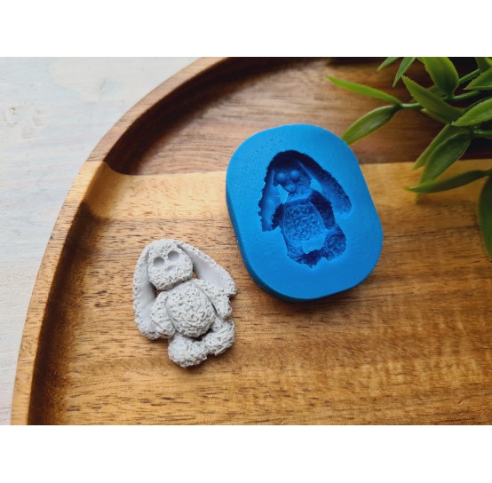 Silicone mold, Bunny, style 3, ~ 3.1*2.5 cm, H:0.7 cm