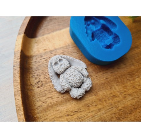 Silicone mold, Bunny, style 3, ~ 3.1*2.5 cm, H:0.7 cm