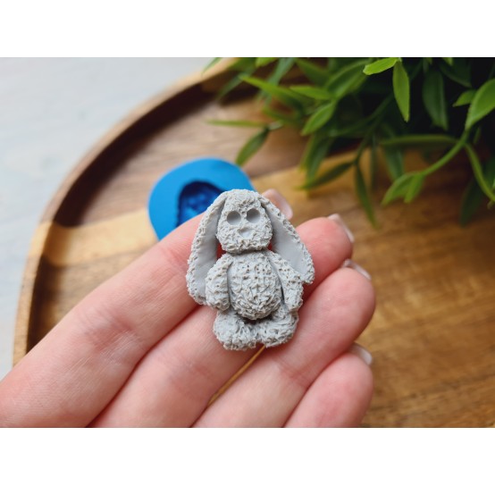 Silicone mold, Bunny, style 3, ~ 3.1*2.5 cm, H:0.7 cm