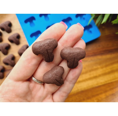 Silicone mold, Cat nose, style 3, 20 elements, ~ 2.1-2.3 cm, H:0,9 cm