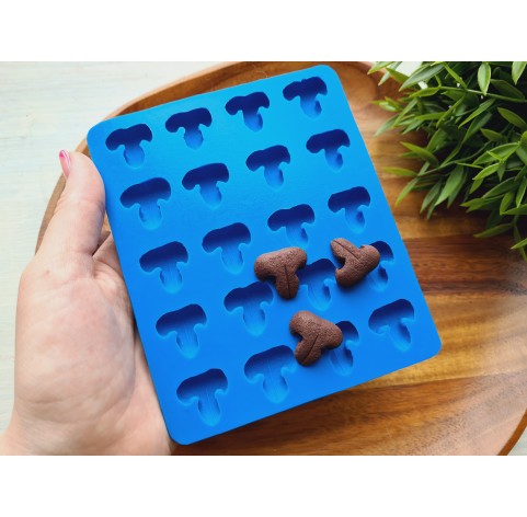 Silicone mold, Cat nose, style 3, 20 elements, ~ 2.1-2.3 cm, H:0,9 cm