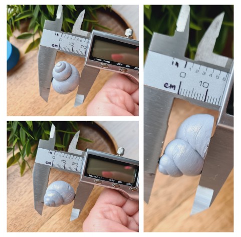 Silicone mold, Snail shell, 2 elements, ~ 1.7*2 cm, 2.1*2.4 cm, H:1.3-1.5 cm