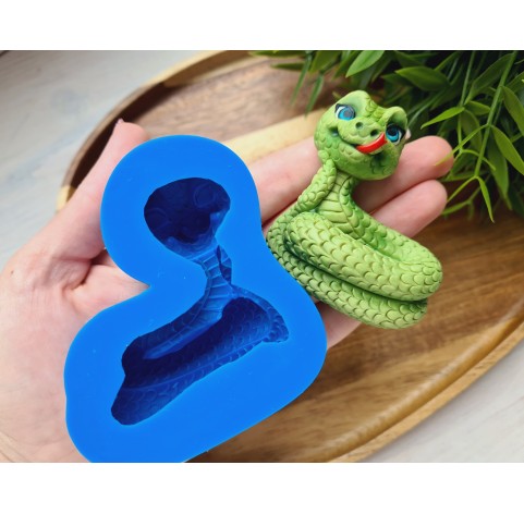 Silicone mold, Snake, ~ 5.1*6.2 cm, H:2.4 cm