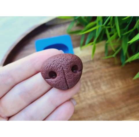 Silicone mold, Dog or bear nose, style 7, ~ 2.6*3 cm, H:1.1 cm