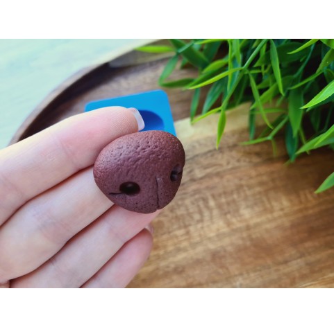 Silicone mold, Dog or bear nose, style 7, ~ 2.6*3 cm, H:1.1 cm