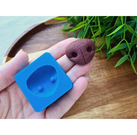 Silicone mold, Dog or bear nose, style 7, ~ 2.6*3 cm, H:1.1 cm