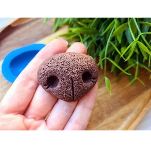 Silicone mold, Dog or bear nose, style 8, ~ 4.7*3.8 cm, H:1.2 cm