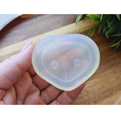 Silicone mold, Dog or bear nose, style 8, ~ 4.7*3.8 cm, H:1.2 cm