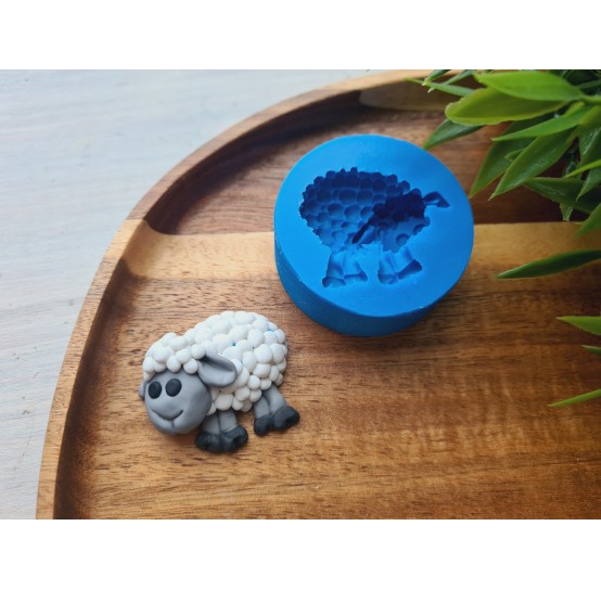 Silicone mold, Sheep, style 1, ~ 3.1*3.7 cm, H:1.4 cm