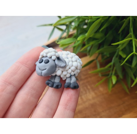 Silicone mold, Sheep, style 1, ~ 3.1*3.7 cm, H:1.4 cm