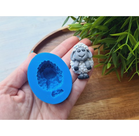 Silicone mold, Sheep, style 2, ~ 2.7*4.4 cm, H:1.9 cm