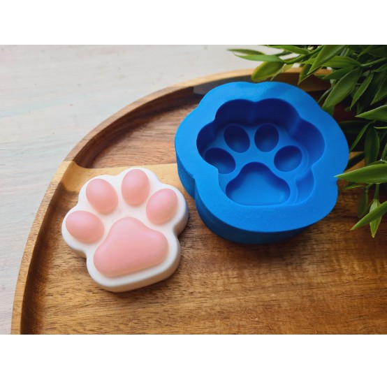 Silicone mold, Dog or cat paw, style 4, ~ 5*5.3 cm, H:2 cm