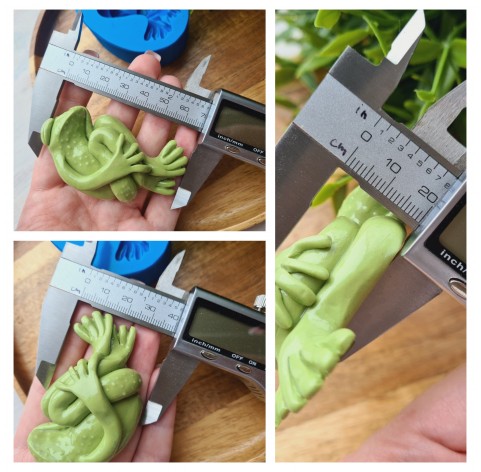Silicone mold, Frog, style 2, ~ 4*6.8 cm, H:2 cm