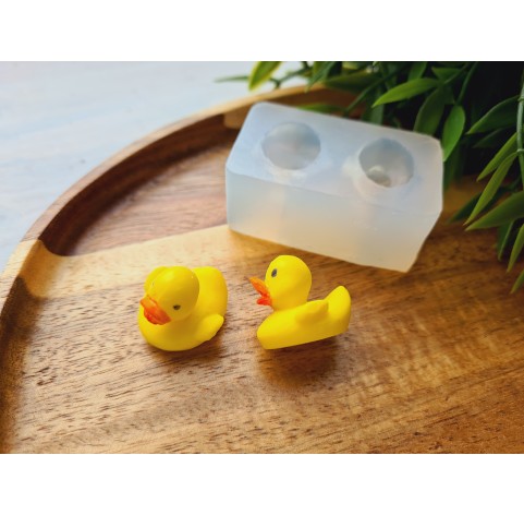 Silicone mold, Duck, style 1, 2 elements, ~ 2.2*2.3 cm, H:2 cm