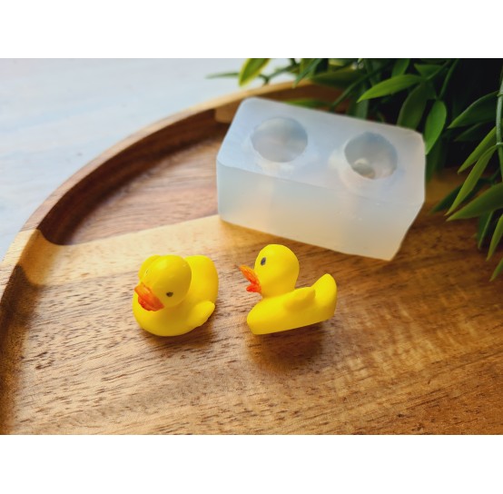 Silicone mold, Duck, style 1, 2 elements, ~ 2.2*2.3 cm, H:2 cm
