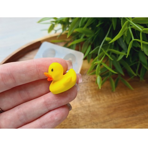 Silicone mold, Duck, style 1, 2 elements, ~ 2.2*2.3 cm, H:2 cm