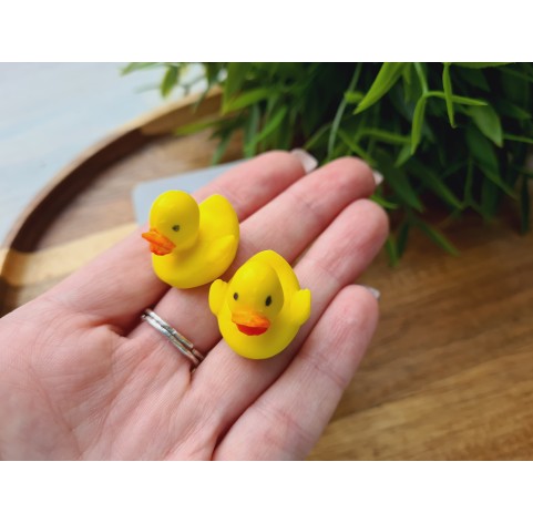 Silicone mold, Duck, style 1, 2 elements, ~ 2.2*2.3 cm, H:2 cm