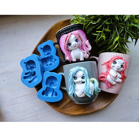 Silicone mold, Horse, style 3, ~ 5.3*6.3 cm, H:1.7 cm