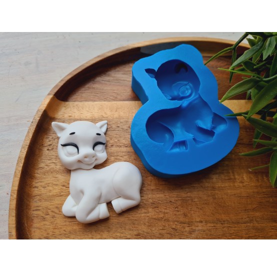 Silicone mold, Horse, style 4, ~ 5*6.6 cm, H:1.4 cm