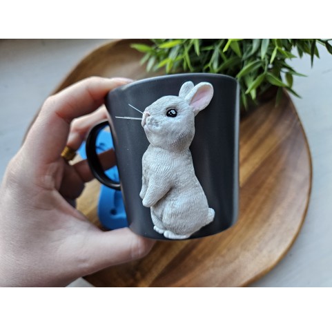 Silicone mold, Bunny, style 4, ~ 4.2*7.8 cm, H:1.4 cm