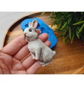 Silicone mold, Bunny, style 4, ~ 4.2*7.8 cm, H:1.4 cm