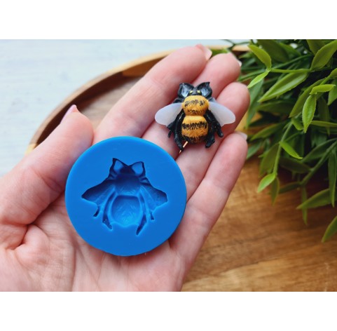 Silicone mold, Bee, style 2, ~ 2.7*3.3 cm, H:0.6 cm