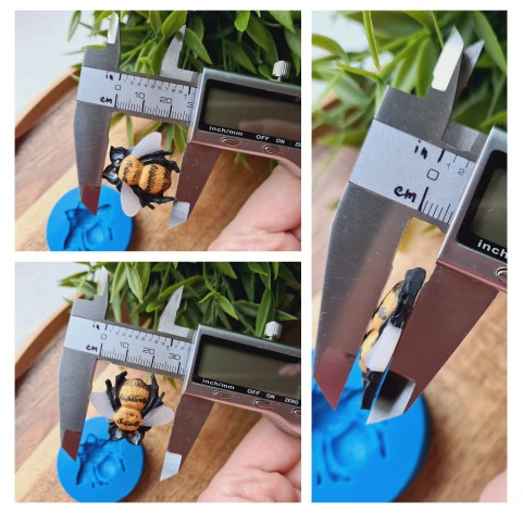 Silicone mold, Bee, style 2, ~ 2.7*3.3 cm, H:0.6 cm