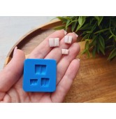 Silicone mold, Rabbit or mouse teeth, 3 elements, ~ 0.6-1 cm, H:0.3 cm