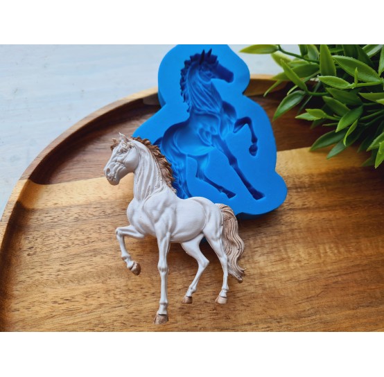 Silicone mold, Horse in full growth, style 2, ~ 8.5*6 cm, H:0.8 cm