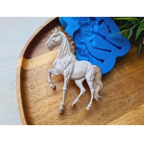 Silicone mold, Horse in full growth, style 2, ~ 8.5*6 cm, H:0.8 cm