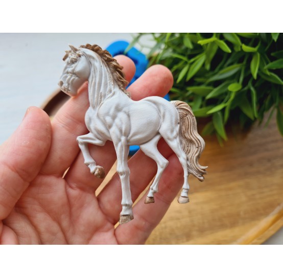 Silicone mold, Horse in full growth, style 2, ~ 8.5*6 cm, H:0.8 cm