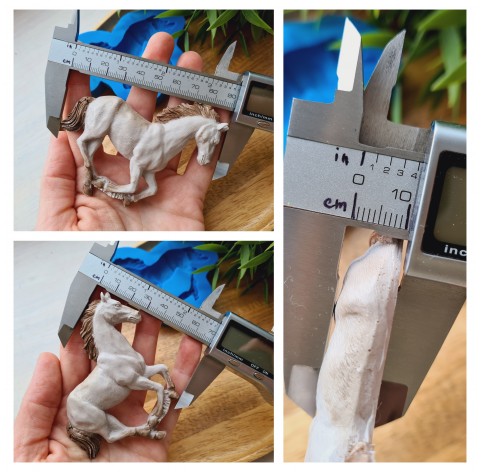 Silicone mold, Horse in full growth, style 3, ~ 7*9 cm, H:1 cm