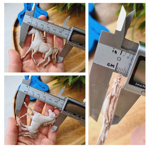 Silicone mold, Horse in full growth, style 4, ~ 9.5*6.1 cm, H:0.7 cm