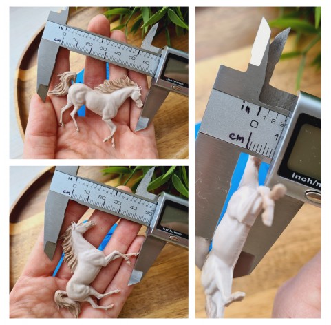 Silicone mold, Horse in full growth, style 5, ~ 5*6.5 cm, H:0.8 cm