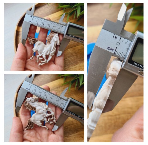 Silicone mold, Horse in full growth, style 7, ~ 6.2*5.7 cm, H:0.7 cm