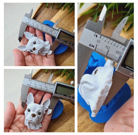 Silicone mold, Dog, Chihuahua, ~ 4.1*6.1 cm, H:2 cm