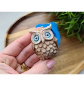 Silicone mold, Owl, ~ 4*5.4 cm, H:2.3 cm